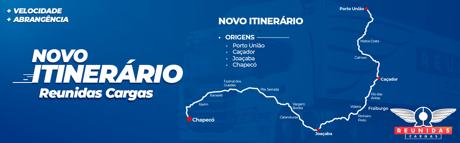 REUNIDAS CARGAS NOVO ITINERÁRIO